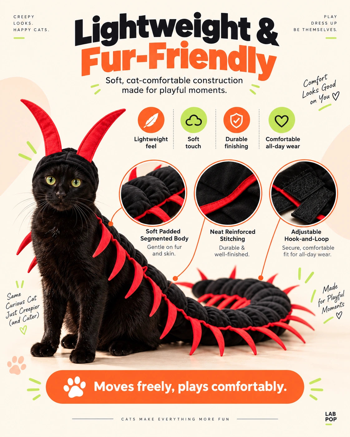 Catipede · Centipede Costume for Cats